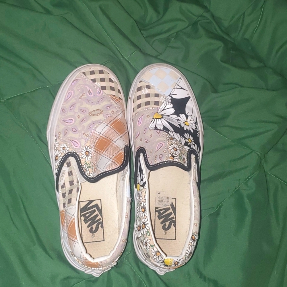 Lightly Worn Patch Design Vans